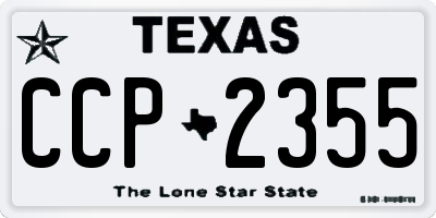 TX license plate CCP2355