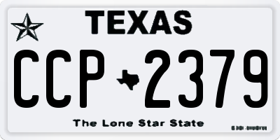 TX license plate CCP2379