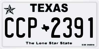 TX license plate CCP2391
