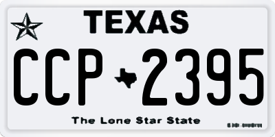 TX license plate CCP2395