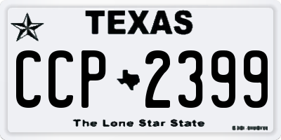 TX license plate CCP2399