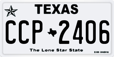 TX license plate CCP2406