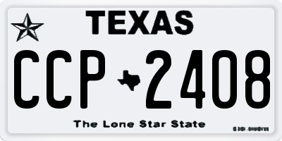 TX license plate CCP2408