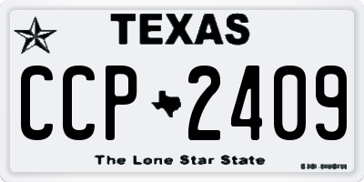 TX license plate CCP2409