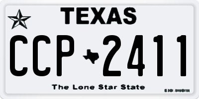 TX license plate CCP2411