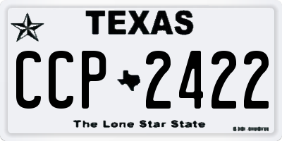 TX license plate CCP2422