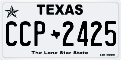 TX license plate CCP2425