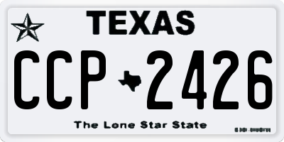 TX license plate CCP2426