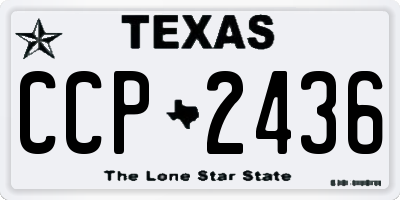TX license plate CCP2436