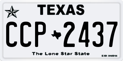 TX license plate CCP2437
