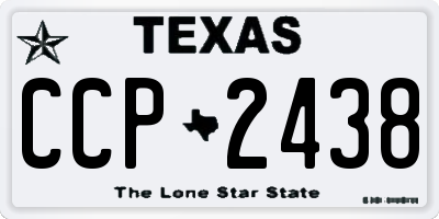 TX license plate CCP2438