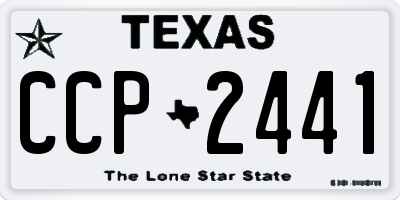 TX license plate CCP2441