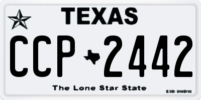 TX license plate CCP2442