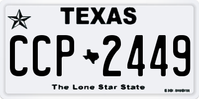 TX license plate CCP2449