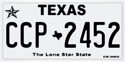 TX license plate CCP2452