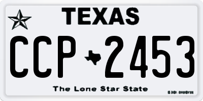TX license plate CCP2453