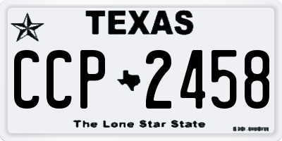 TX license plate CCP2458