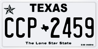 TX license plate CCP2459