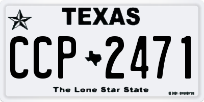 TX license plate CCP2471