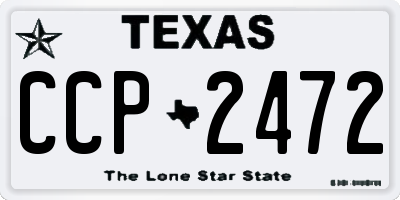TX license plate CCP2472