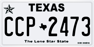 TX license plate CCP2473