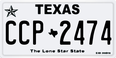 TX license plate CCP2474