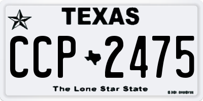 TX license plate CCP2475
