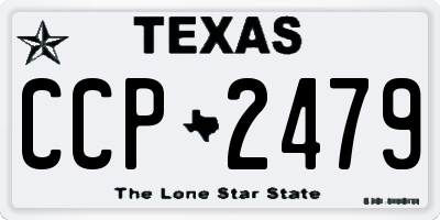 TX license plate CCP2479