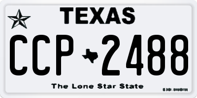 TX license plate CCP2488
