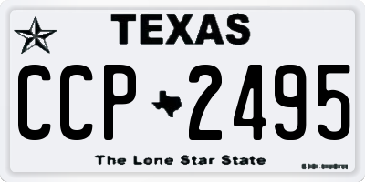 TX license plate CCP2495