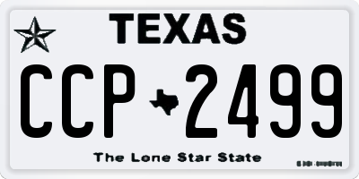 TX license plate CCP2499