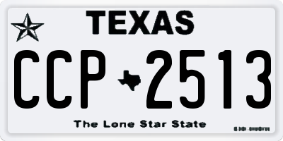 TX license plate CCP2513