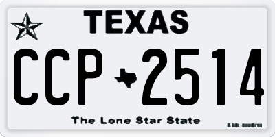 TX license plate CCP2514