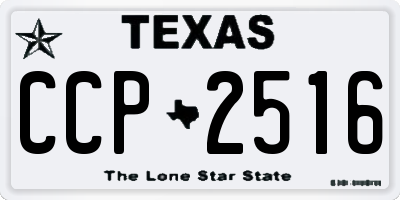 TX license plate CCP2516
