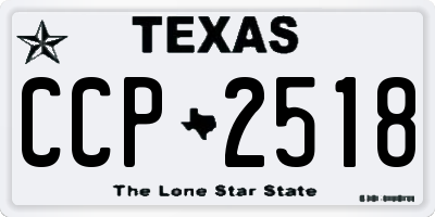 TX license plate CCP2518