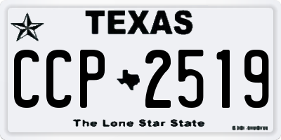 TX license plate CCP2519