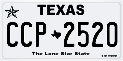 TX license plate CCP2520