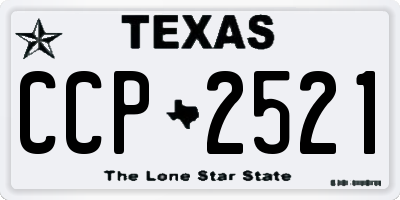 TX license plate CCP2521