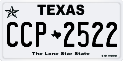 TX license plate CCP2522