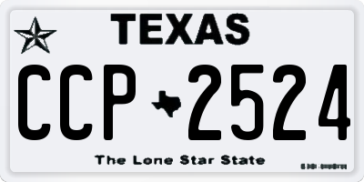 TX license plate CCP2524