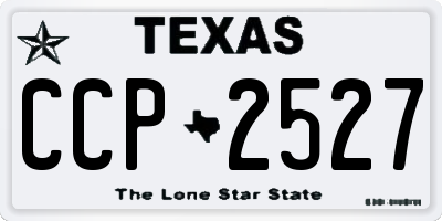 TX license plate CCP2527