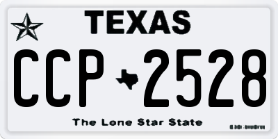 TX license plate CCP2528