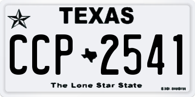 TX license plate CCP2541