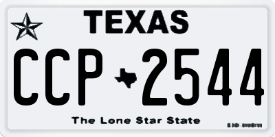 TX license plate CCP2544