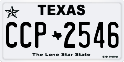 TX license plate CCP2546