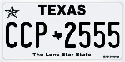 TX license plate CCP2555