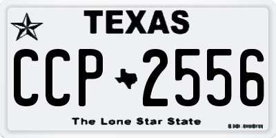 TX license plate CCP2556