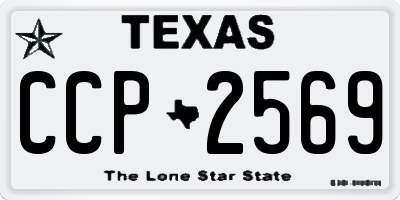 TX license plate CCP2569