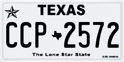 TX license plate CCP2572