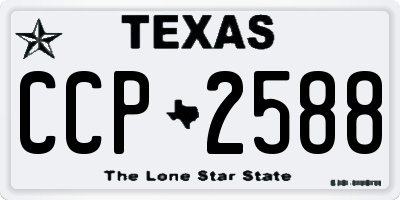 TX license plate CCP2588
